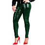 Women Shiny Sequin Slim Leggings Pants Ladies Clubwear Trousers High Waist Leggings Elastic plus Size Trousers