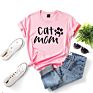 Women T-Shirts Casual Printed Tops Tee Ladies Letter Casual Cotton T-Shirt