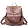 Women Vintage Pu Leather Backpack Multifunctional Woman Bag Backpack