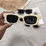 Women Vintage Rectangle Sunglasses Designer Cat Eye Acetate Sunglasses