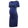 Women's Side Ruched Maternity Clothes Bodycon Dress Mama Casual Short Sleeve Wrap Dresses Womens Clothing plus Size