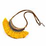 Women's Tassel Necklace Drop Shipping Jewelry Retro Bohemian Crescent Pendant Necklace