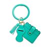 -Selling Wristlet Purse Key Ring Pu Leather Lipstick Credit Card Holder Bracelet Bangle Keychain for Women