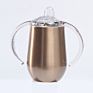 10Oz Kids Stainless Steel Sippy Water Bottle Insulated Double Wall Blank Baby Tumblers with Handles for Sublimation