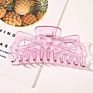 13.8Cm Large Plastic Hair Claw Clips Korea Solid Color Hair Claw for Thick Hair