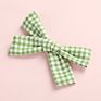 13 Colors Handmade Cotton Fabric Hair Bows Hair Clips for Girls Floral Plaid Knot Hairpins Baby Shower Gift