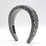 13 Multicolor 45Mm Wide Sponge Crystal Hair Bands Padded Hair Hoop Rhinestone Headbands for Girls Women