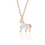 18 Models Cartoon Cute Unicorn Horse Pendant Necklace