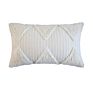 18X18 Boho Farmhouse Sofa Couch Decor Xmas White Handmade Tufted Throw Pillow Cover