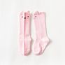 1 Pair 0 to 24M Cute Fox Baby Sock Non Slip with Grips Cotton Long Socks for Infant Girls Boys Newborn Knee High Socks