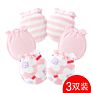 1Pair Cotton Infant Baby Mittens Anti-Scratch Mittens Newborn Safety 3 Pack 0-6 Month