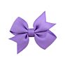 2.2 Inch Small Swallow Tail Ribbon Hair Bow with Full Lined Clip for Little Baby Girls Kids Hair Accessory 811