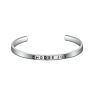 316L Stainless Steel Cuff Bracelet Personalized Engraved Bangle for Men/Women