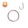 316L Surgical Steel Septum Nose Piercing Helix Cartilage Rook Hoop Earring Hinged Clicker Segment Nose Ring Body Jewelry
