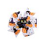 3 Inch Mini Halloween Hair Bows with Clips for Girls Handmade Ghost Pumpkin Pinwheel Hair Clips Hair Pin Accessories