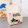 51.8*35.8*35.5Cm Foldable Organizer with Lid Oxford Fabric Cute Animal Washable Kids Toys Storage Box