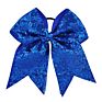 8 Inch Girls Cheerleading Hair Bow Elastic Sequin Grosgrain Ribbon Hair Bands Kids Children Hairwear Women Hair Accessories