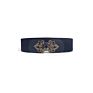 A1130 Skirt Waist Decor Tie Belt Wide Girdle Adornment Jeans Sash Leather Elastic Buckle Dress Belts for Women