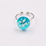 Adjustable Size Brass Acrylic Ring Handmade Craft Latest Real Dried Flower Resin Engagement Rings