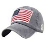 Adjustable Washed Cotton Embroidered Women Dad Hat American Flag Baseball Cap