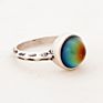 Antique Silver Plated Color Change Emotion Feeling Mood Oval Stone Ring
