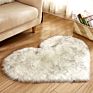 Area Faux Fur Bedroom Hairy Rug Dining Room 25# Fluffy Heart Shaped Anti-Skid Soft Fabric Love Shaggy Floor Mat Carpet Room