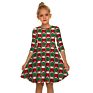 Arrivals Half Sleeve Red Black Plaid Print Dress Christmas Girls Dresses