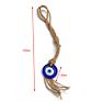 Arrivals Jute Rope Bohemian Blue Turkish Eyes Key Chain Accessories Glass Beaded Color Evil Eyes Keychain