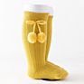 Autumn Children's Knee High Socks Baby Girls Cute Ball Decoration Tube Socks Little Girls Pom Deco Double Needle