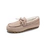 Autumn Flat Bottomed Cattle Tendon Soft Bottomed Plush Cotton Pregnant Women Ladies Lazy Casual Shoes
