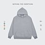 Autumn Pullover Plush Hoodie Printed Logo Street Men's and Women's Color Drop Shoulder Hoodie