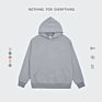 Autumn Pullover Plush Hoodie Printed Logo Street Men's and Women's Color Drop Shoulder Hoodie