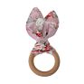 Baby Boy Bunny Ear Teether Safe Organic Wood Teething Ring Baby Teething Toys