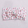 Baby Fruit Prints Soft Nylon Headbands Floral Bows Wide Turban Head Wraps Children Girls Hair Accessories