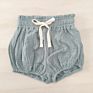 Baby Girls Boys Muslin Cotton Linen Blend Bloomer Loose Harem Bloomer Shorts