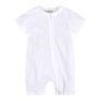 Baby Plain Clothes Newborn Baby Girls Boys Short Sleeve Zipper Bamboo Cotton Rompers