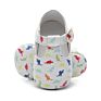 Baby Shoes Soft Sole Pu Leather Print Floral T-Bar Mary Jane Toddler Baby Moccasins Kids Princess Dress Shoes Footwear