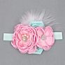 Baby Sparking Rhinestone Feather Headband Girl Flower Hair Bow Headwear Velvet Hair Band Girls Accessories