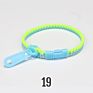Blues Promotion Simple Double Colors Easter Basket Stuffers Fidget Toys Plastic Resin Zipper Bracelet for Children