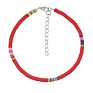 Bohemia Ethnic Foot Chain Multicolor Stackable Polymer Clay Beads Ankle Bracelet Adjustable Colored Polymer Clay Anklet