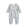 Breathable and Skin-Friendly Organic Cotton Newborn Baby Clothes Romper Jumpsuit Baby Autumn Romper