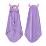 Candy Color Cartoon Baby Bath Towel Cotton Children Beach Towel Baby Hooded Towel