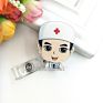 Cartoon Retractable Pull Badge Reel Card Badge Holder Reels for Doctor Dentist Nurse