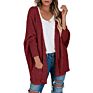 Casual Loose Bat Sleeve Cardigan Coat for Women