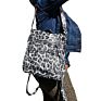 Casual Women Leopard Versatile Straps Leather Crossbody Travel Bag Backpack