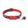 Cats Dog Collar with Bell Camo Camouflage Print Neck Strap Polyester Adjustable Buckle Kitten Puppy Pet Leash Animal Accessories
