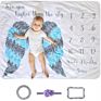 C'dear Photography Props 1-12 Months Double Sided Cotton Customized Memory Rainbow Minky Baby Private Label Milestone Blankets