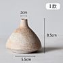 Ceramic Retro Handmade Stoneware Floral Home Decoration Handicraft Ornaments Flower Vase