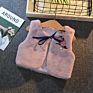 Children Baby Fur Jackets Kids Autumn Warm Solid Soft Waistcoat Princess Clothes Outerwear Toddler Girl Vest