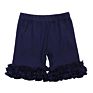 Children Clothes No Moq and Rts Cotton Baby Girl Clothes Icing Ruffle Shorts Stock Solid Color Kids Girls Shorts